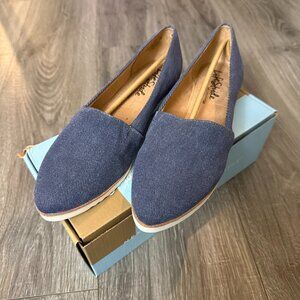 NIB LifeStride Bloom Denim Women's Slip-on Comfort Flats Women Size 8.5